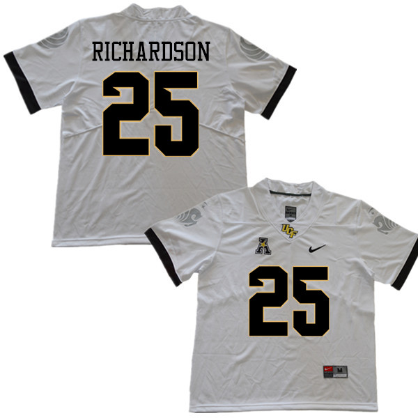 Men #25 Johnny Richardson UCF Knights College Football Jerseys Sale-White